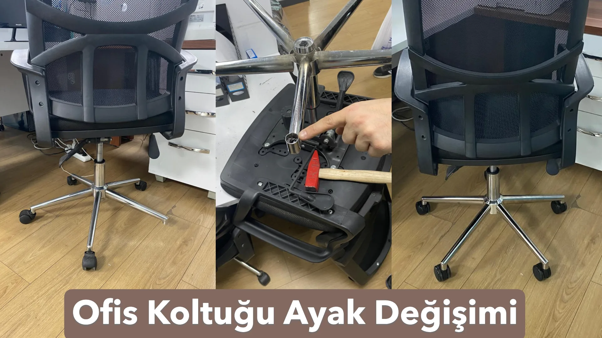 Ofis Koltuğu Ayak Değişimi