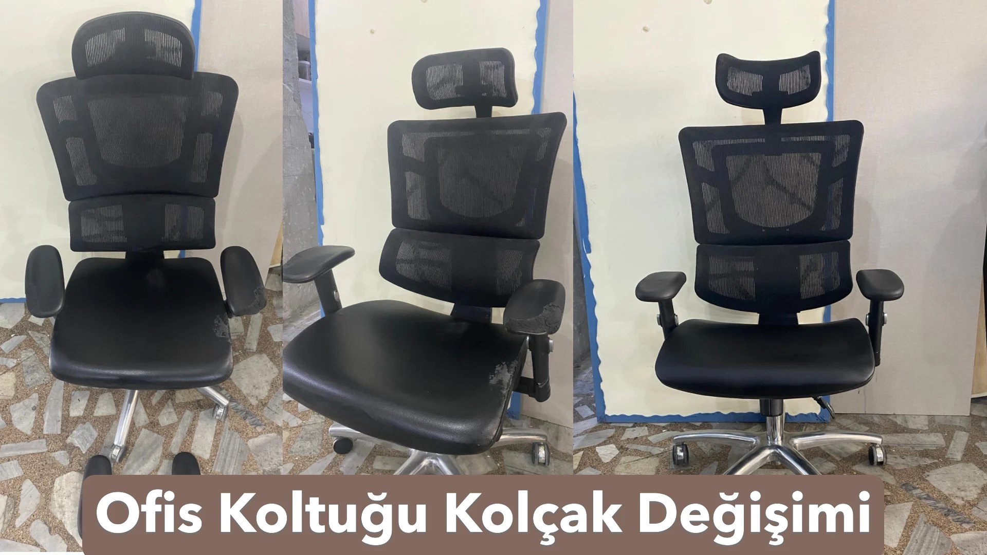 Ofis Koltuğu Kolçak Değişimi
